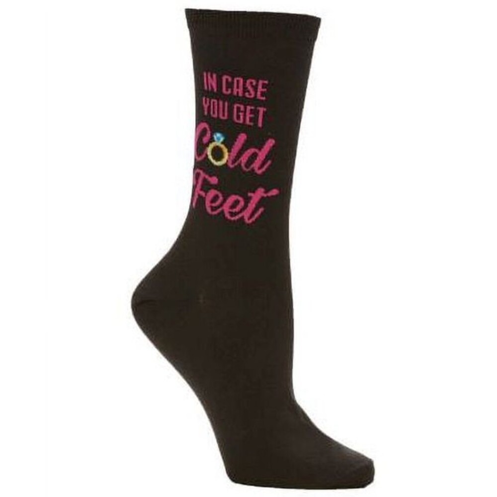 Hot Sox Women's "In Case You Get Cold Feet" Crew Socks